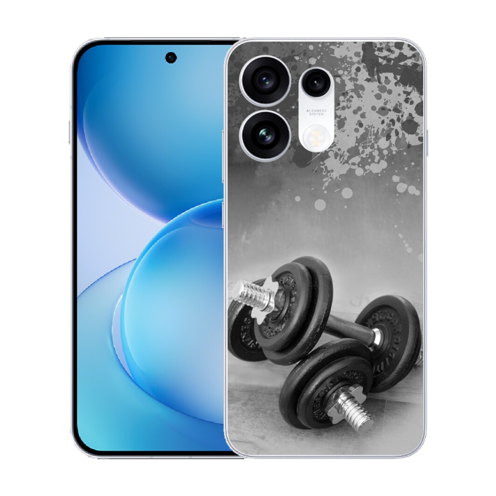 Gélový kryt mmCase na Oppo Reno 16 Pro 5G - činky 1