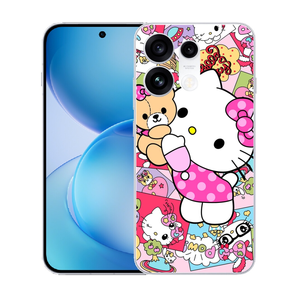 Gélový kryt mmCase na Oppo Reno 16 Pro 5G - cute kitty