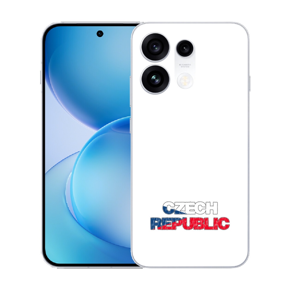 Gélový kryt mmCase na Oppo Reno 16 Pro 5G - Slovak Republic biele pozadie