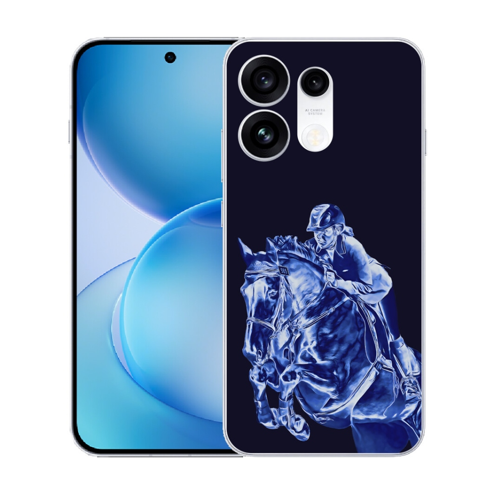 Gélový kryt mmCase na Oppo Reno 16 Pro 5G - dostihový kôň