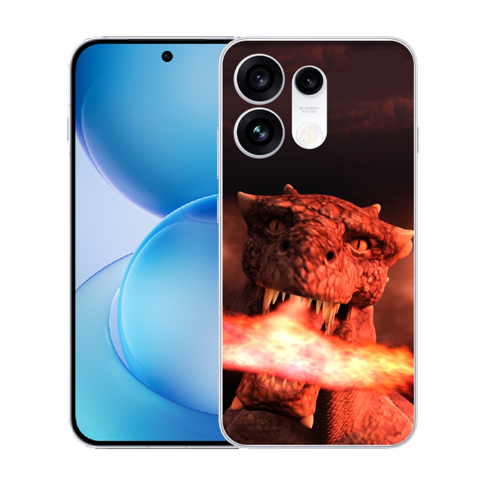 Gélový kryt mmCase na Oppo Reno 16 Pro 5G - drak
