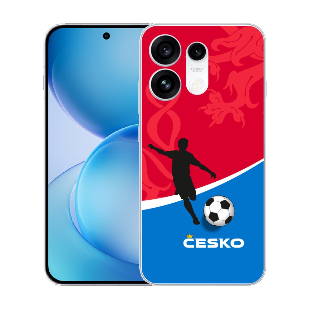 Gélový kryt mmCase na Oppo Reno 16 Pro 5G - futbal Česko