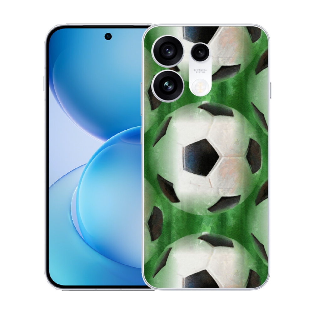 Gélový kryt mmCase na Oppo Reno 16 Pro 5G - futbalová lopta