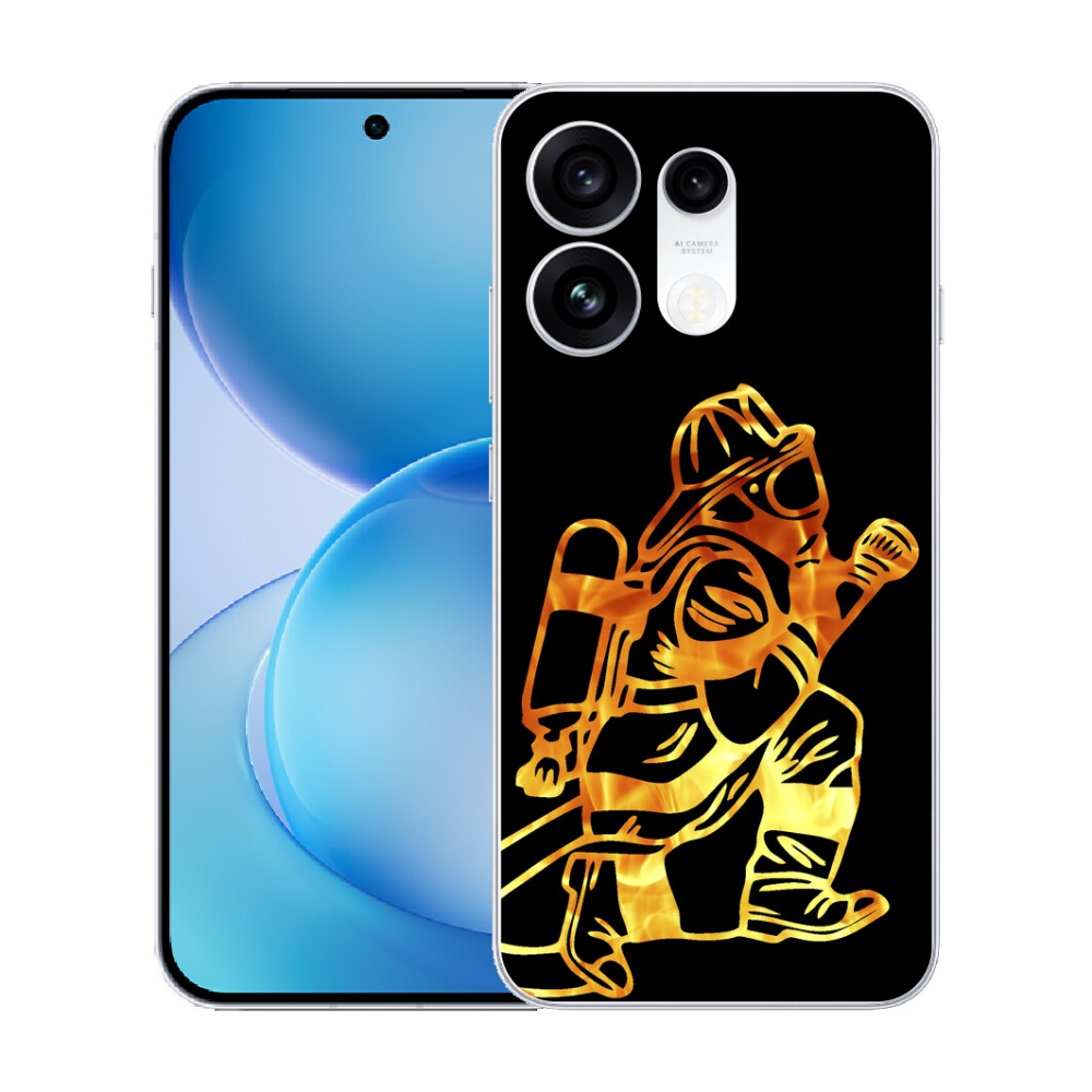 Gélový kryt mmCase na Oppo Reno 16 Pro 5G - hasič 1