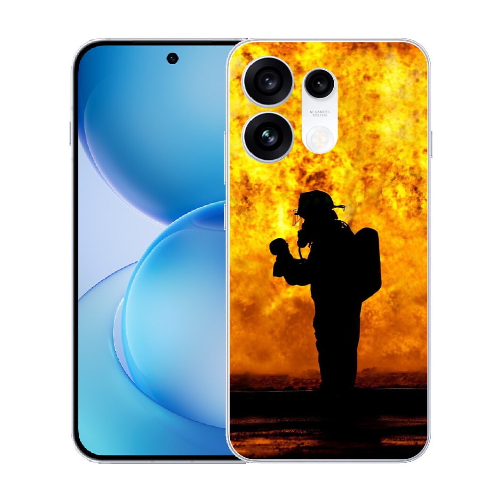 Gélový kryt mmCase na Oppo Reno 16 Pro 5G - hasič