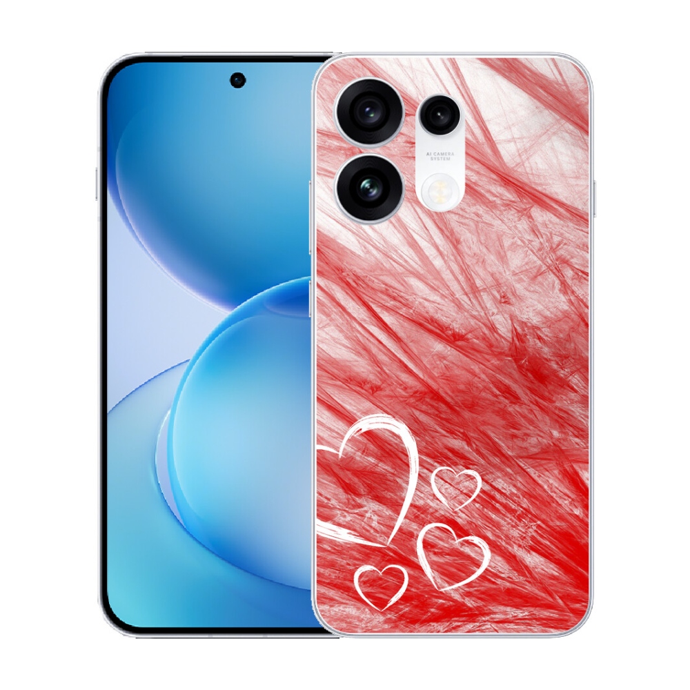 Gélový kryt mmCase na Oppo Reno 16 Pro 5G - heart