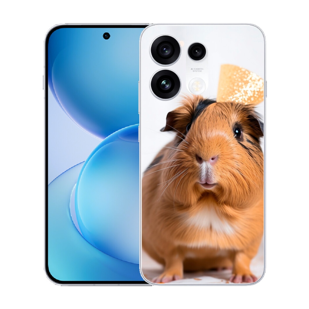 Gélový kryt mmCase na Oppo Reno 16 Pro 5G - hnedé morča