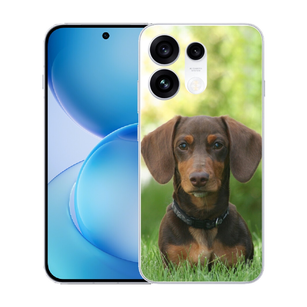 Gélový kryt mmCase na Oppo Reno 16 Pro 5G - hnedý jazvečík