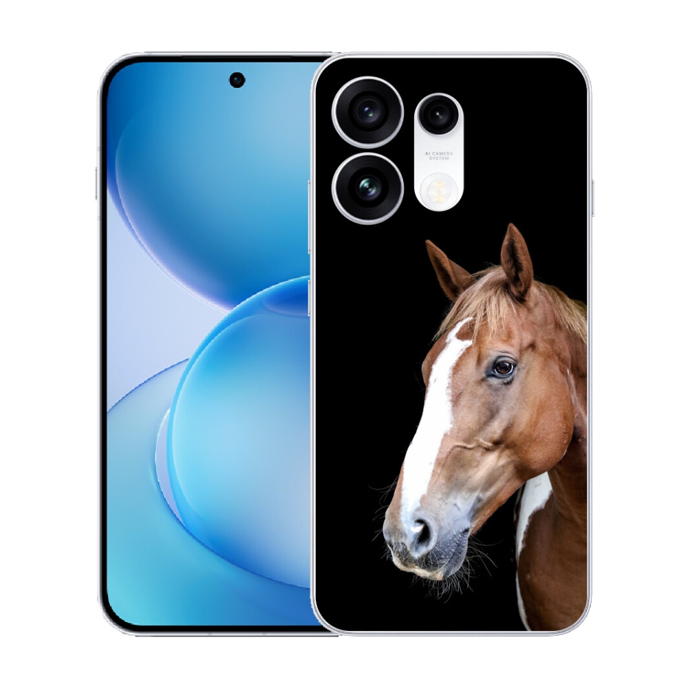 Gélový kryt mmCase na Oppo Reno 16 Pro 5G - hnedý kôň 3