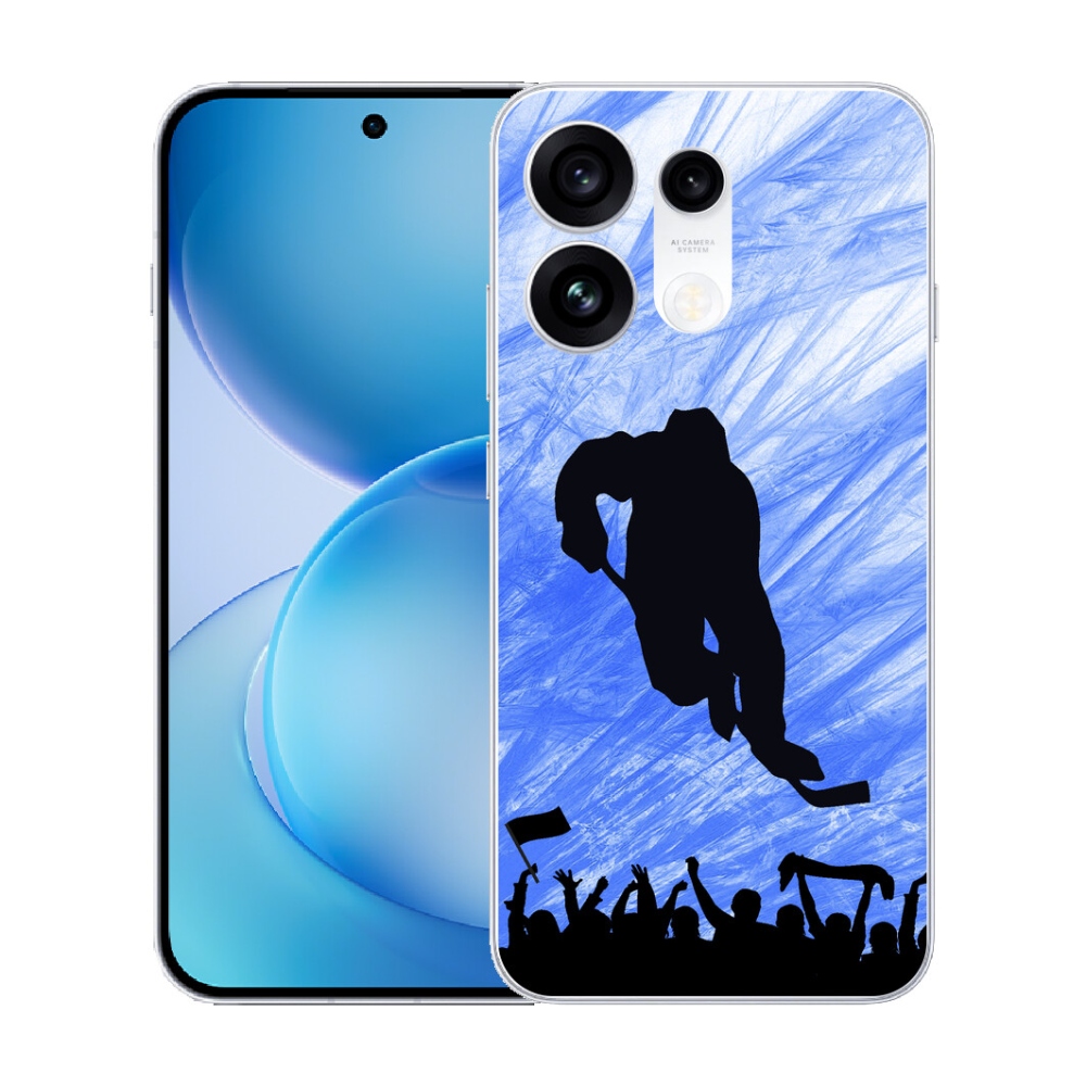 Gélový kryt mmCase na Oppo Reno 16 Pro 5G - hokejový hráč