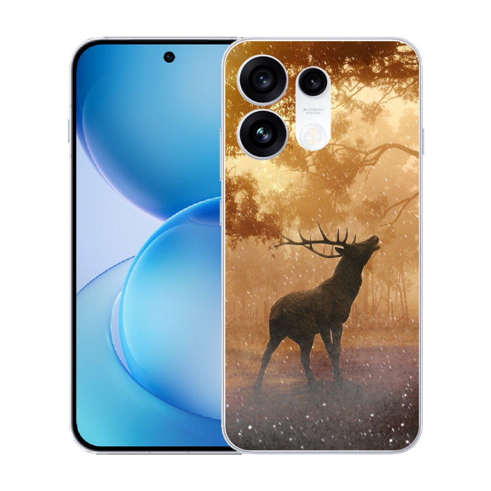 Gélový kryt mmCase na Oppo Reno 16 Pro 5G - jeleň v ruji