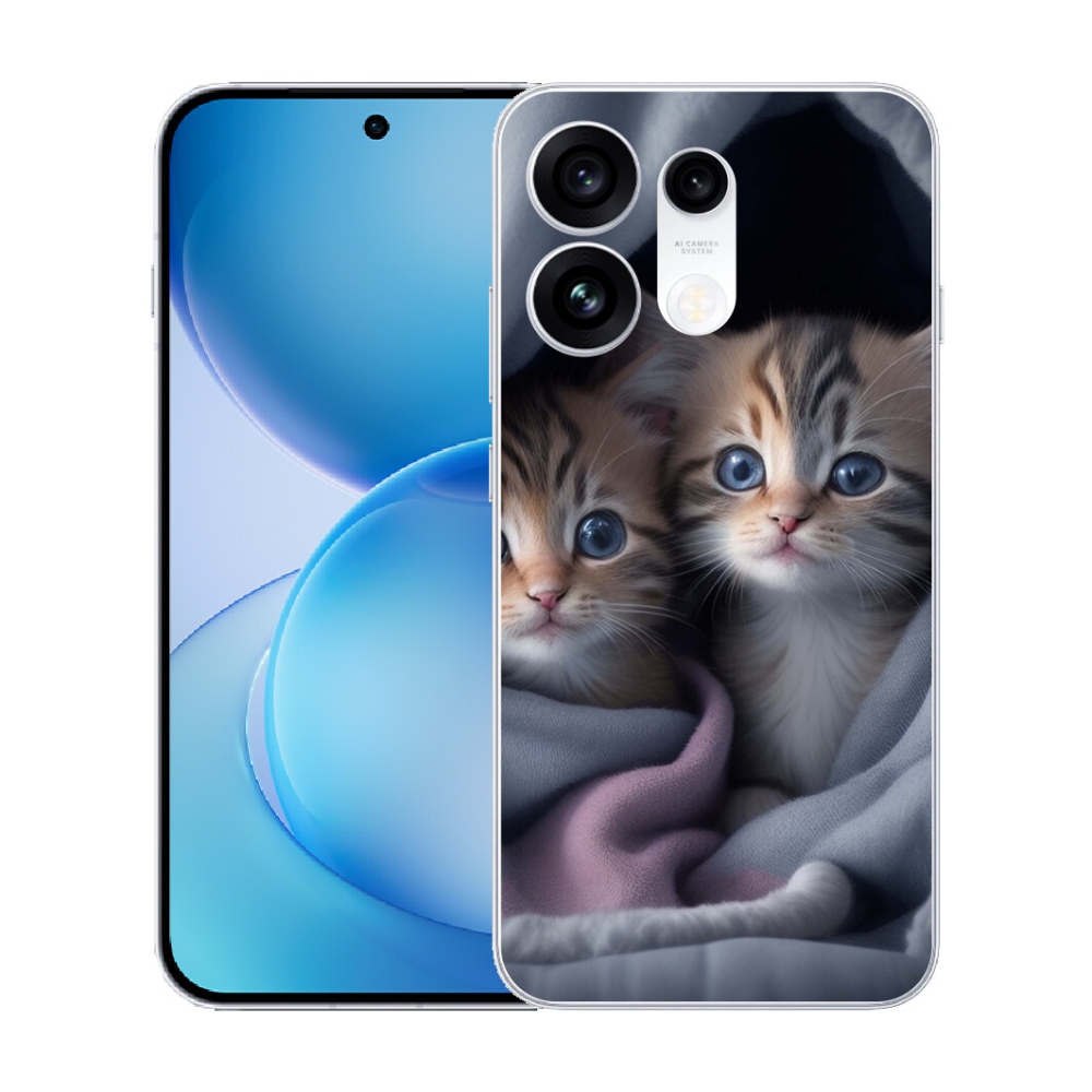 Gélový kryt mmCase na Oppo Reno 16 Pro 5G - mačacie duo 2