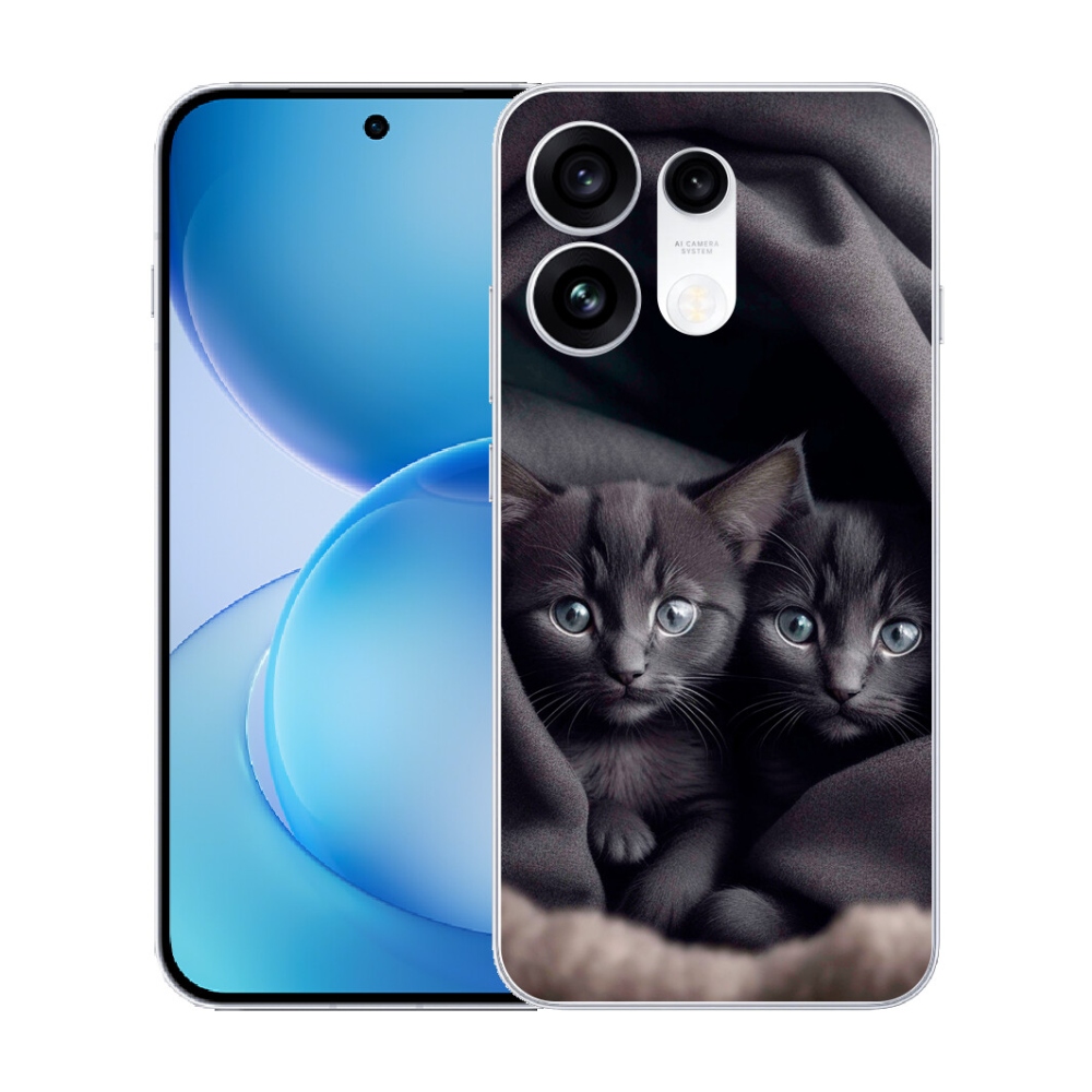 Gélový kryt mmCase na Oppo Reno 16 Pro 5G - mačacie duo