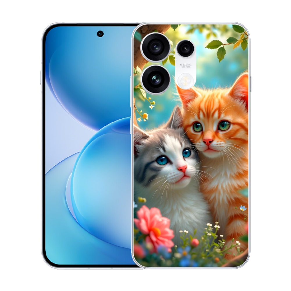 Gélový kryt mmCase na Oppo Reno 16 Pro 5G - mačacia láska 2