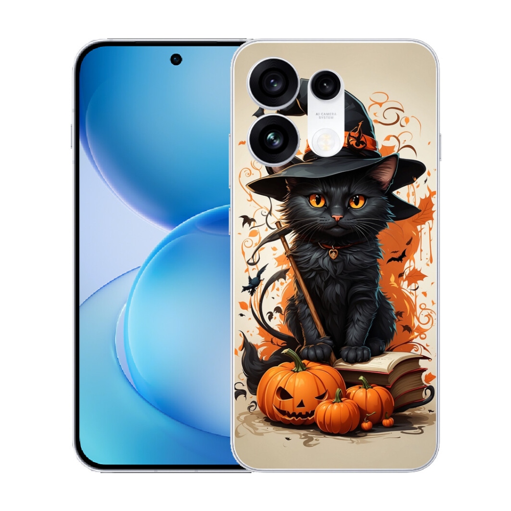 Gélový kryt mmCase na Oppo Reno 16 Pro 5G - kocúr čarodejník