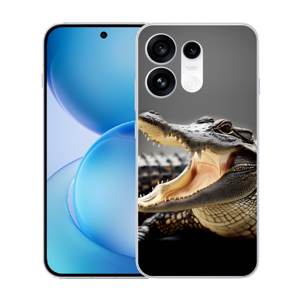 Gélový kryt mmCase na Oppo Reno 16 Pro 5G - krokodíl