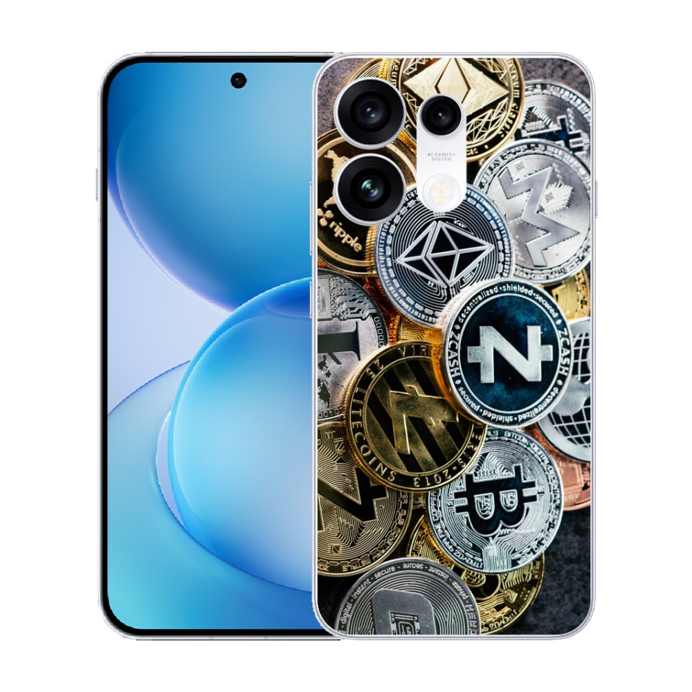 Gélový kryt mmCase na Oppo Reno 16 Pro 5G - kryptomeny