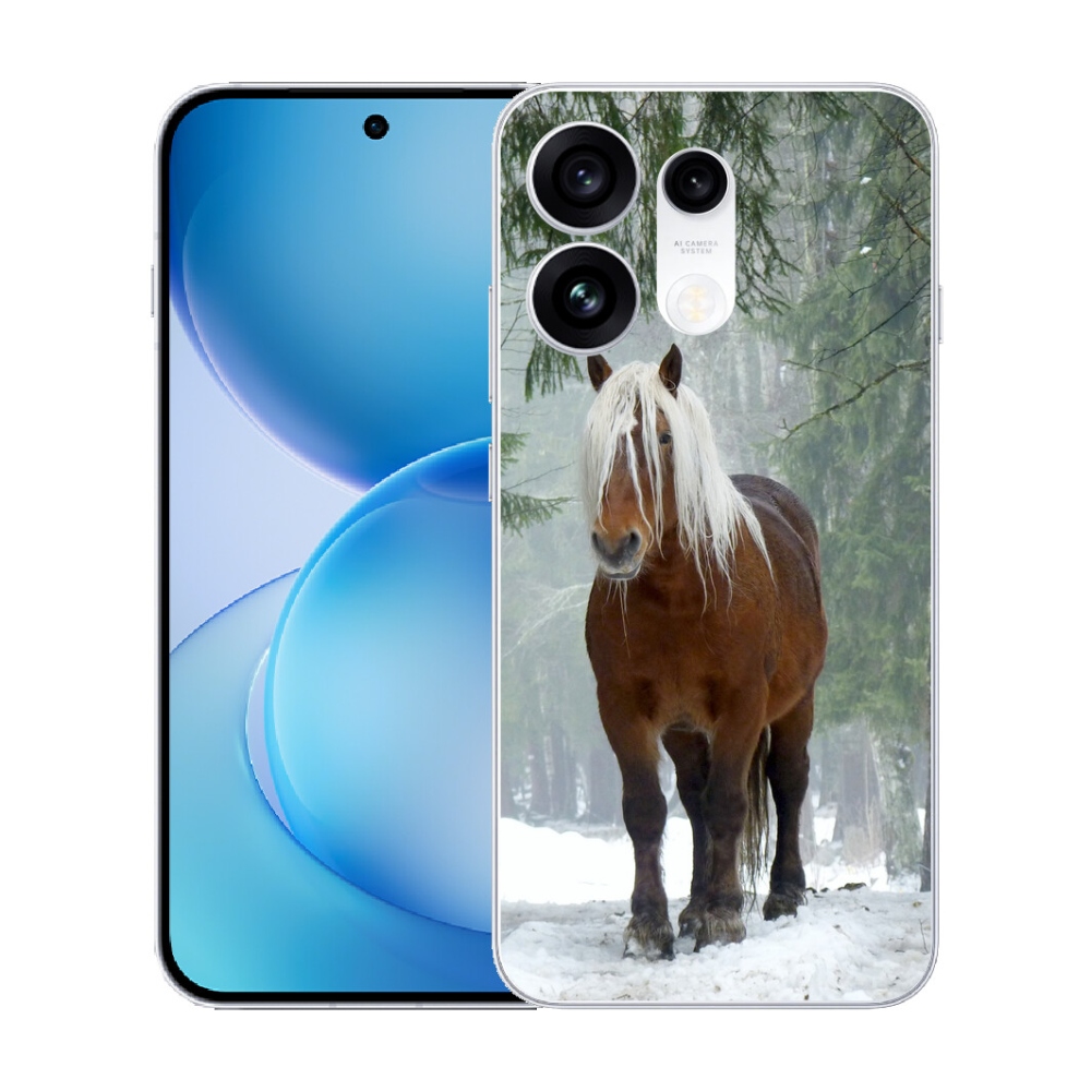 Gélový kryt mmCase na Oppo Reno 16 Pro 5G - kôň v lese