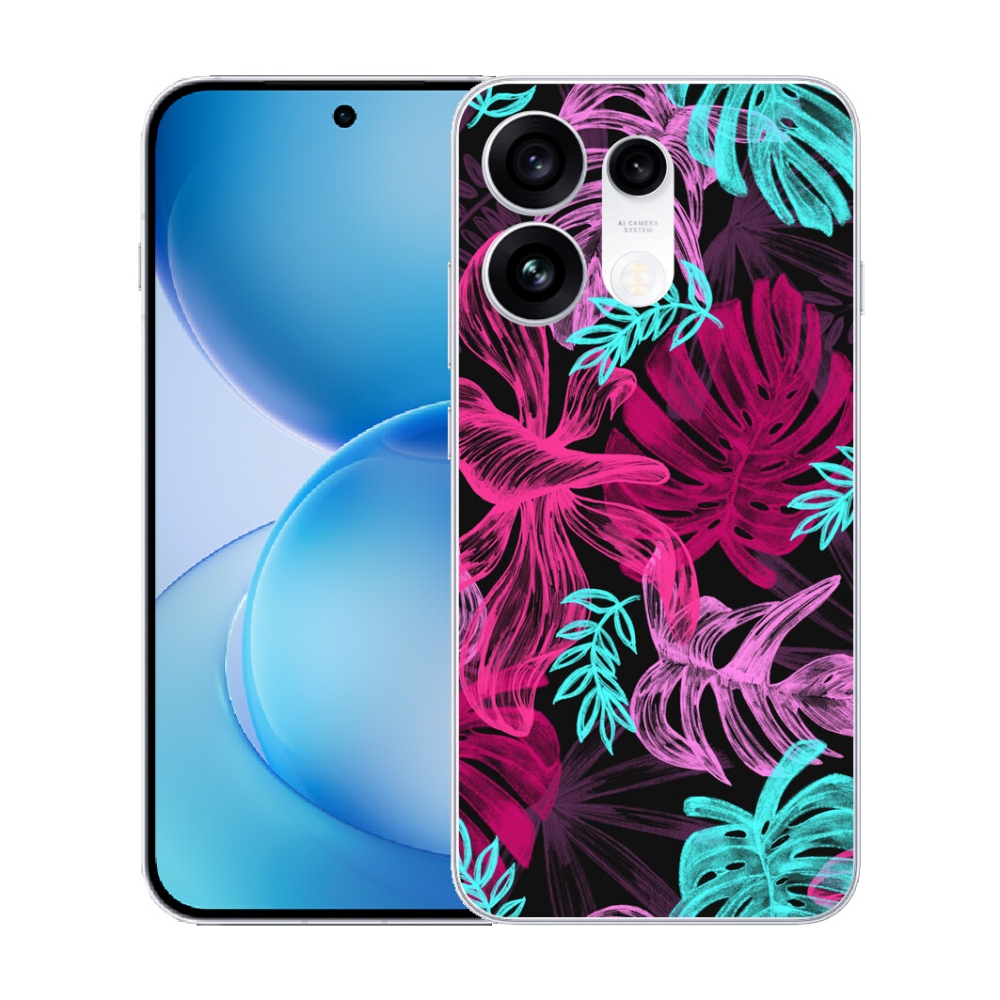 Gélový kryt mmCase na Oppo Reno 16 Pro 5G - kvety 1