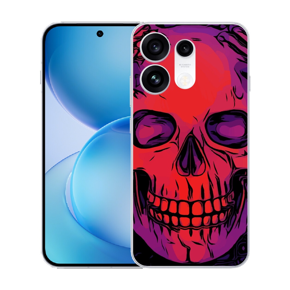 Gélový kryt mmCase na Oppo Reno 16 Pro 5G - lebka