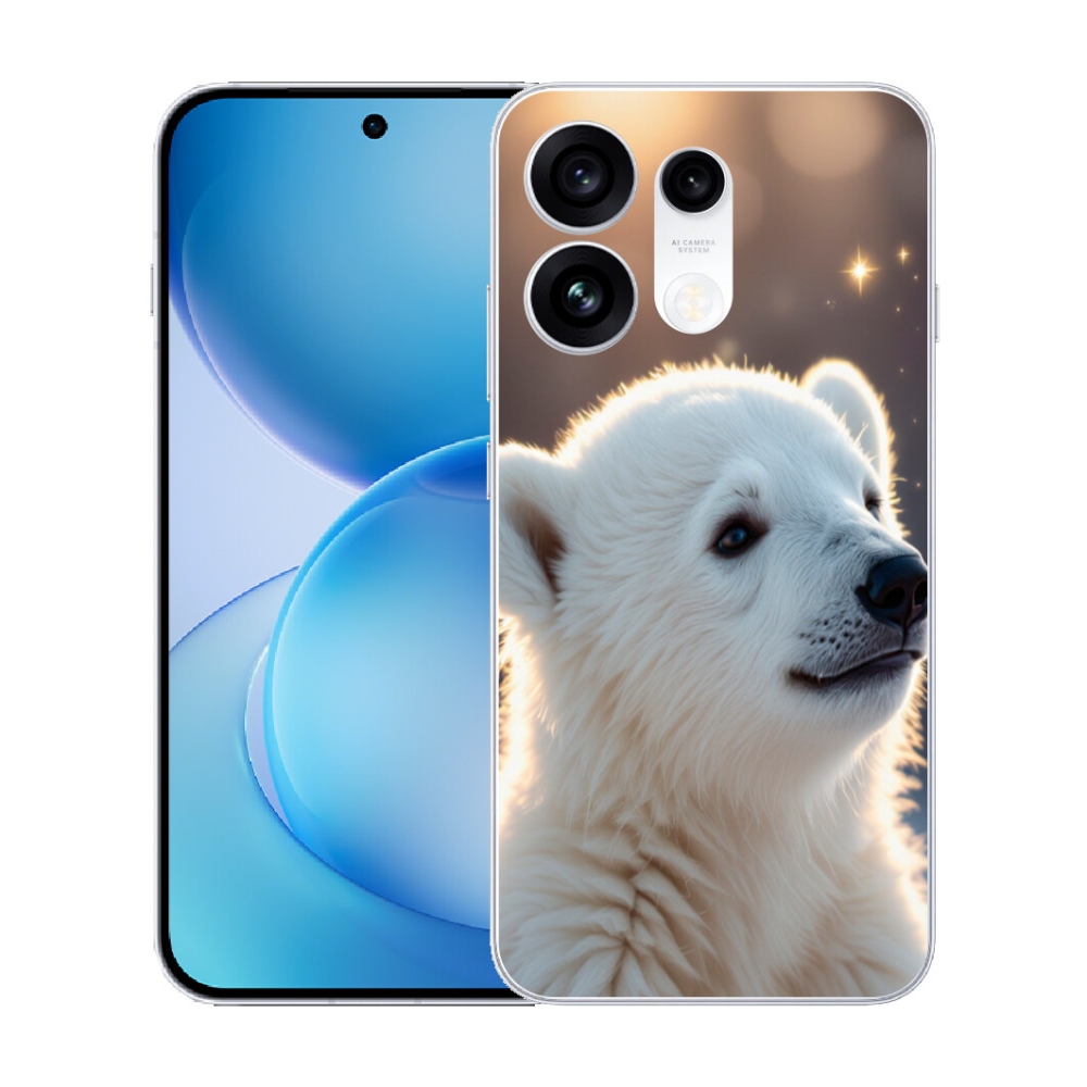 Gélový kryt mmCase na Oppo Reno 16 Pro 5G - ľadový medveď