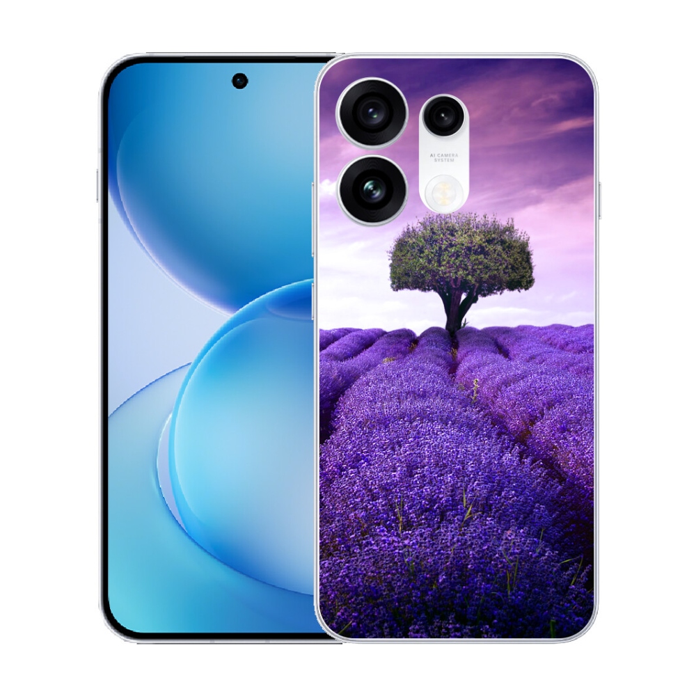 Gélový kryt mmCase na Oppo Reno 16 Pro 5G - levanduľová lúka