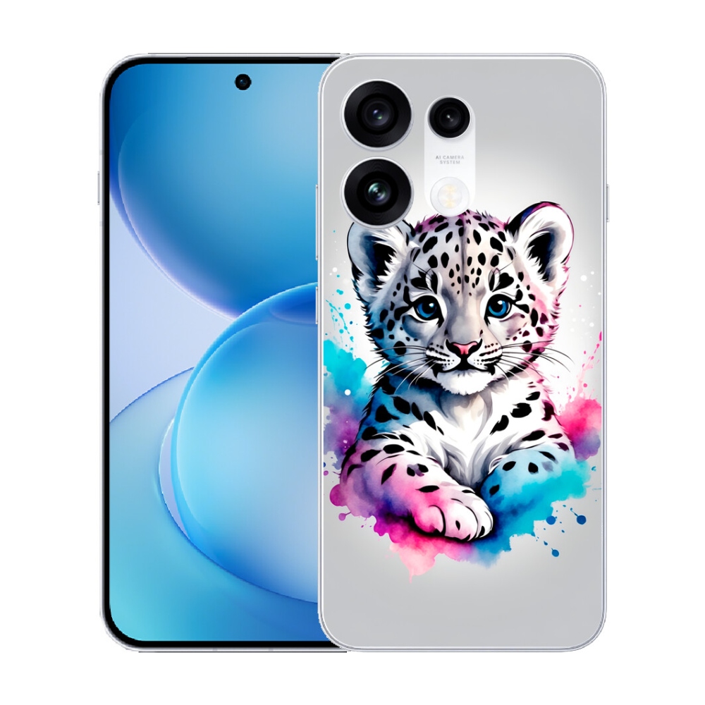 Gélový kryt mmCase na Oppo Reno 16 Pro 5G - leopardej mláďa