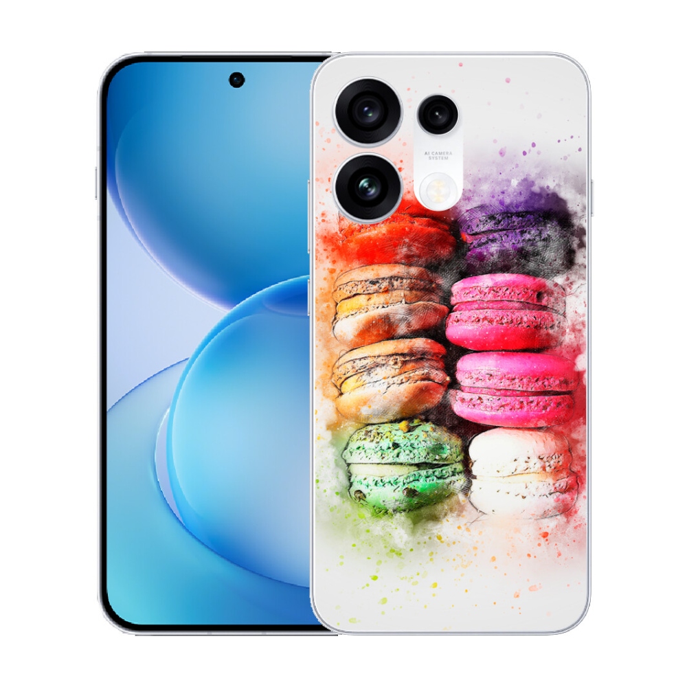Gélový kryt mmCase na Oppo Reno 16 Pro 5G - makrónky