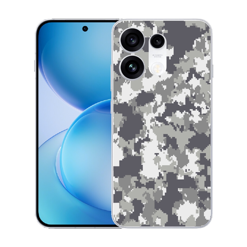Gélový kryt mmCase na Oppo Reno 16 Pro 5G - maskáčový vzor 2