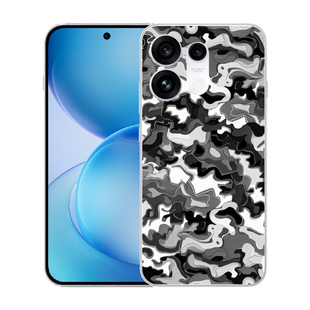 Gélový kryt mmCase na Oppo Reno 16 Pro 5G - maskáčový vzor 3