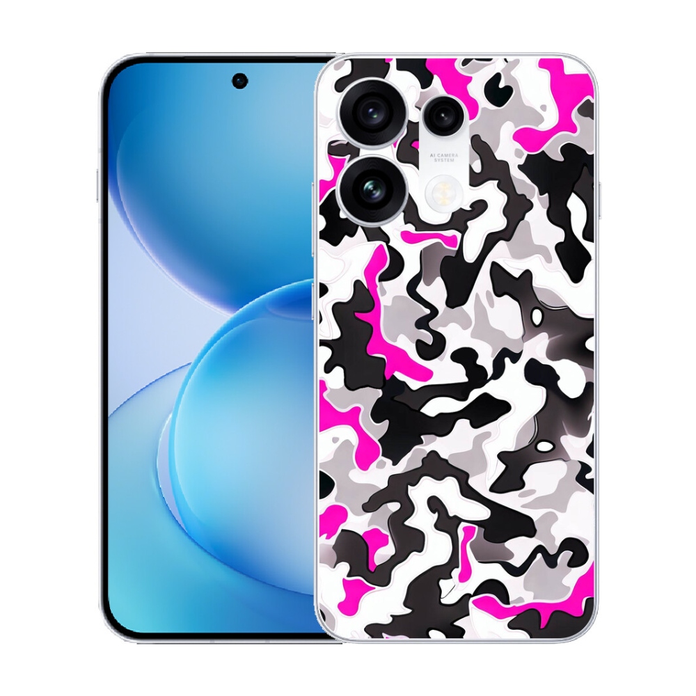 Gélový kryt mmCase na Oppo Reno 16 Pro 5G - maskáčový vzor 5