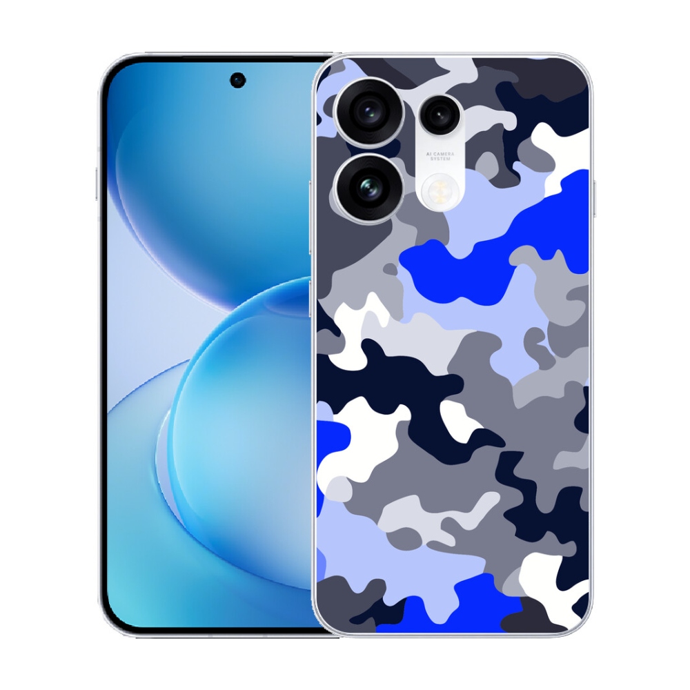 Gélový kryt mmCase na Oppo Reno 16 Pro 5G - maskáčový vzor 8