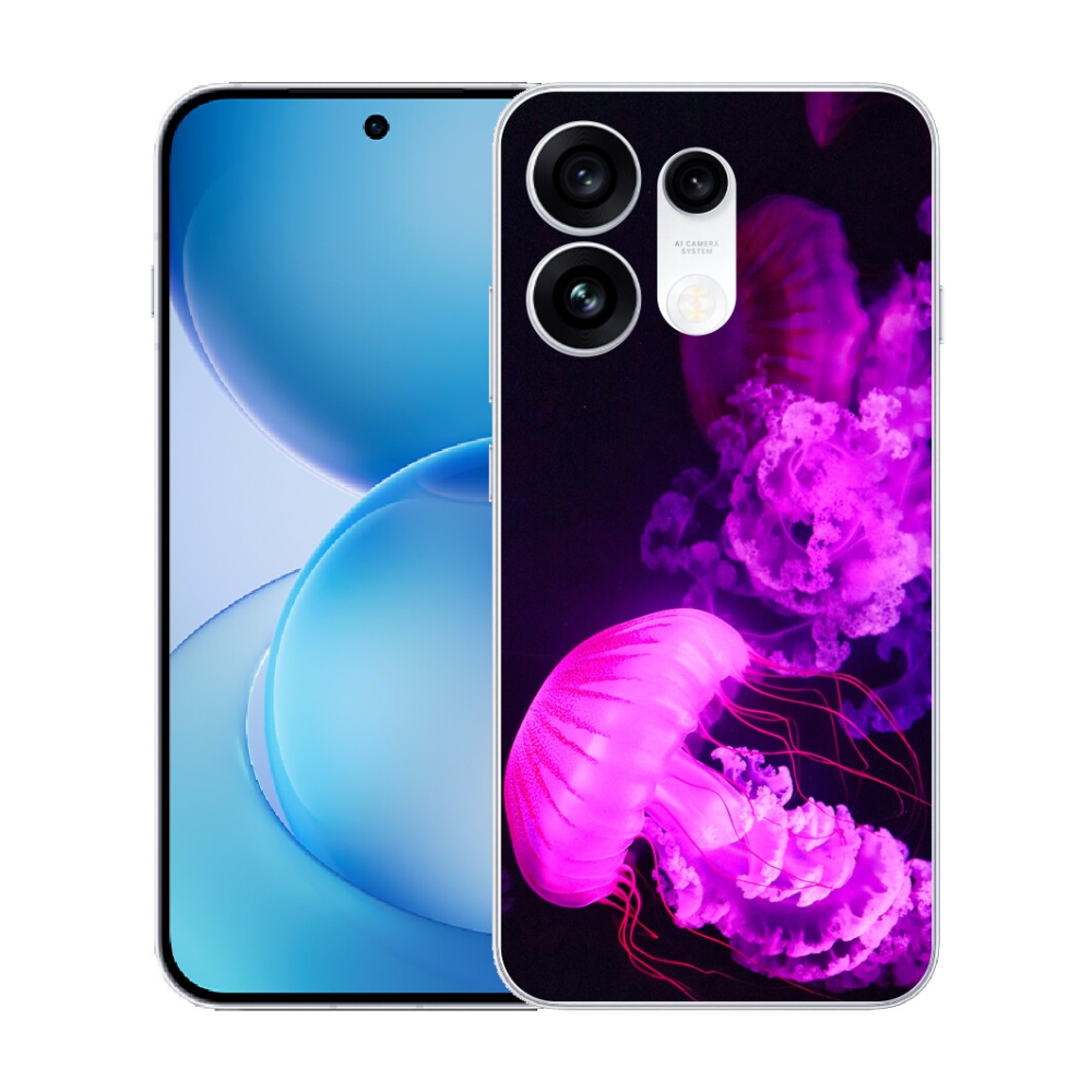 Gélový kryt mmCase na Oppo Reno 16 Pro 5G - medúza 1