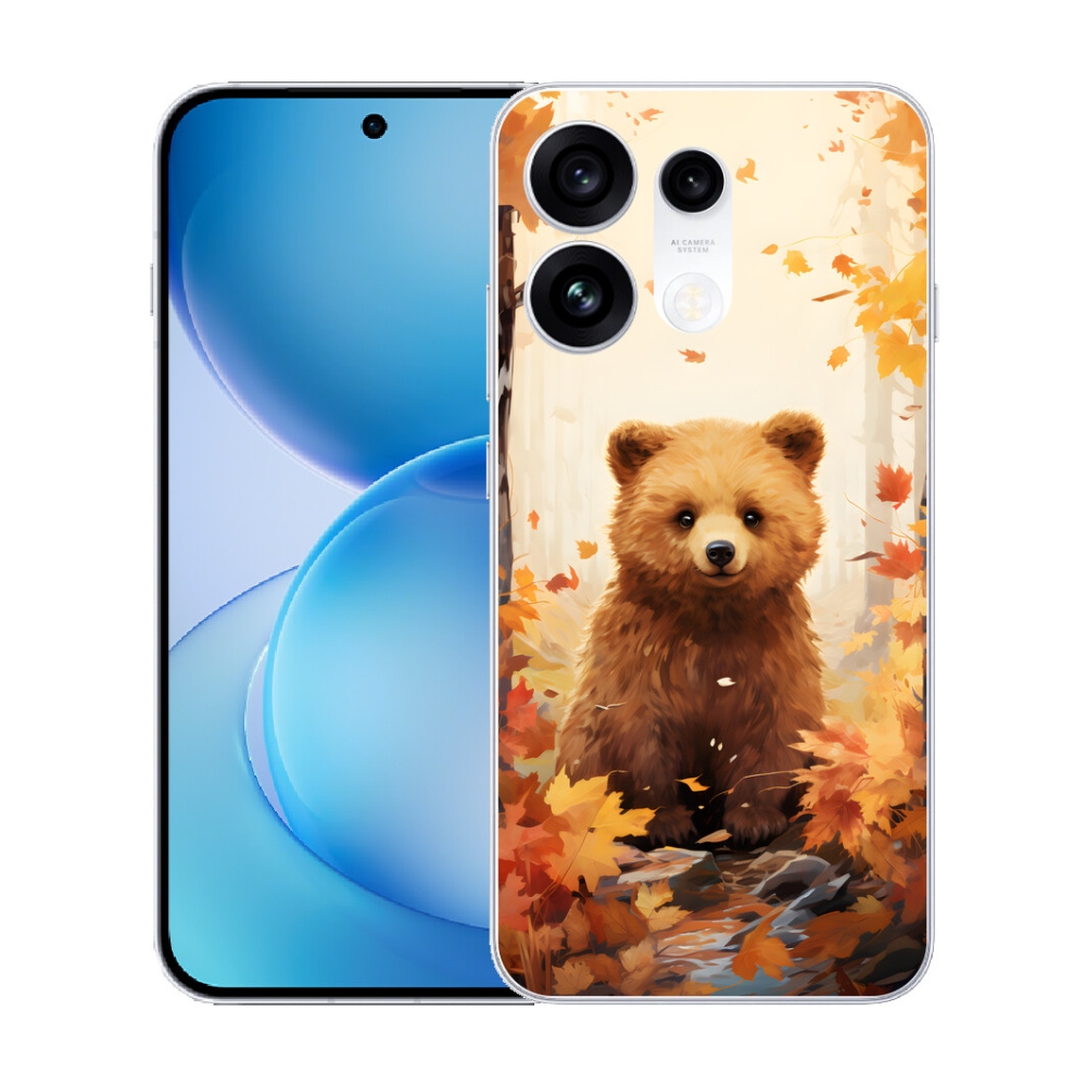 Gélový kryt mmCase na Oppo Reno 16 Pro 5G - medveď v lese