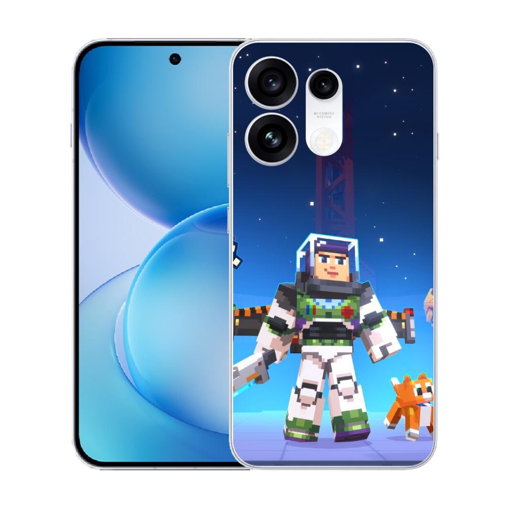 Gélový kryt mmCase na Oppo Reno 16 Pro 5G - minecraft 2
