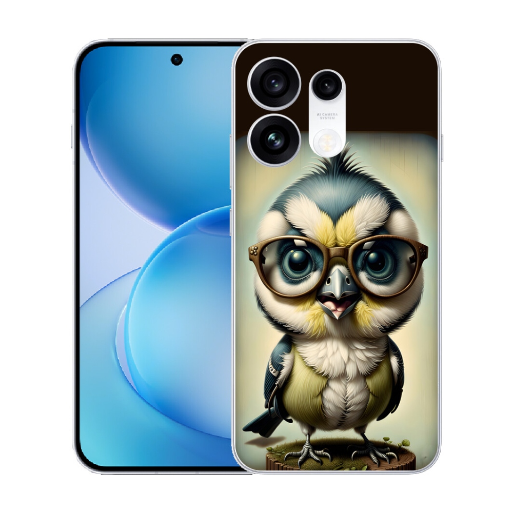 Gélový kryt mmCase na Oppo Reno 16 Pro 5G - mláďa s okuliarmi