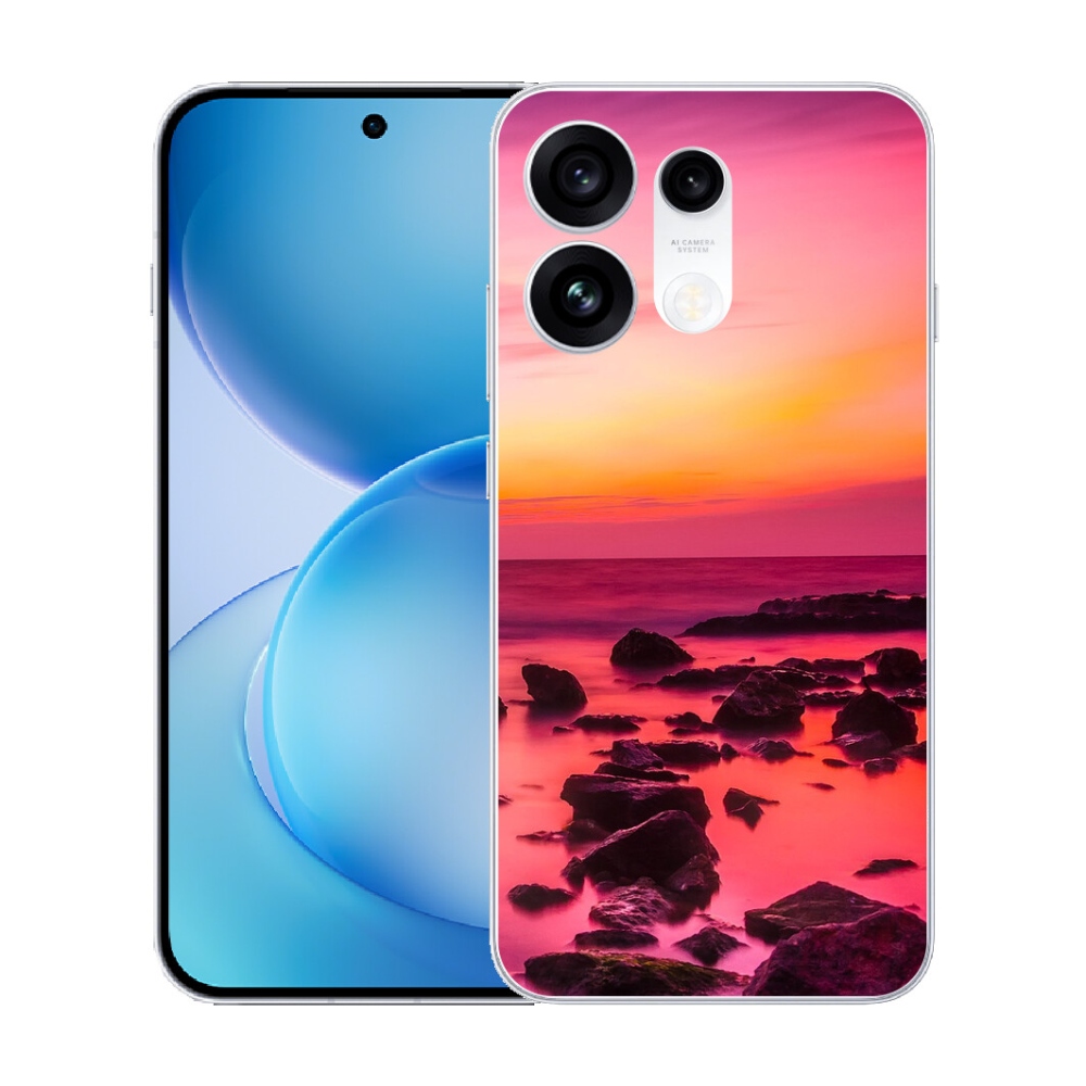 Gélový kryt mmCase na Oppo Reno 16 Pro 5G - more a žiara
