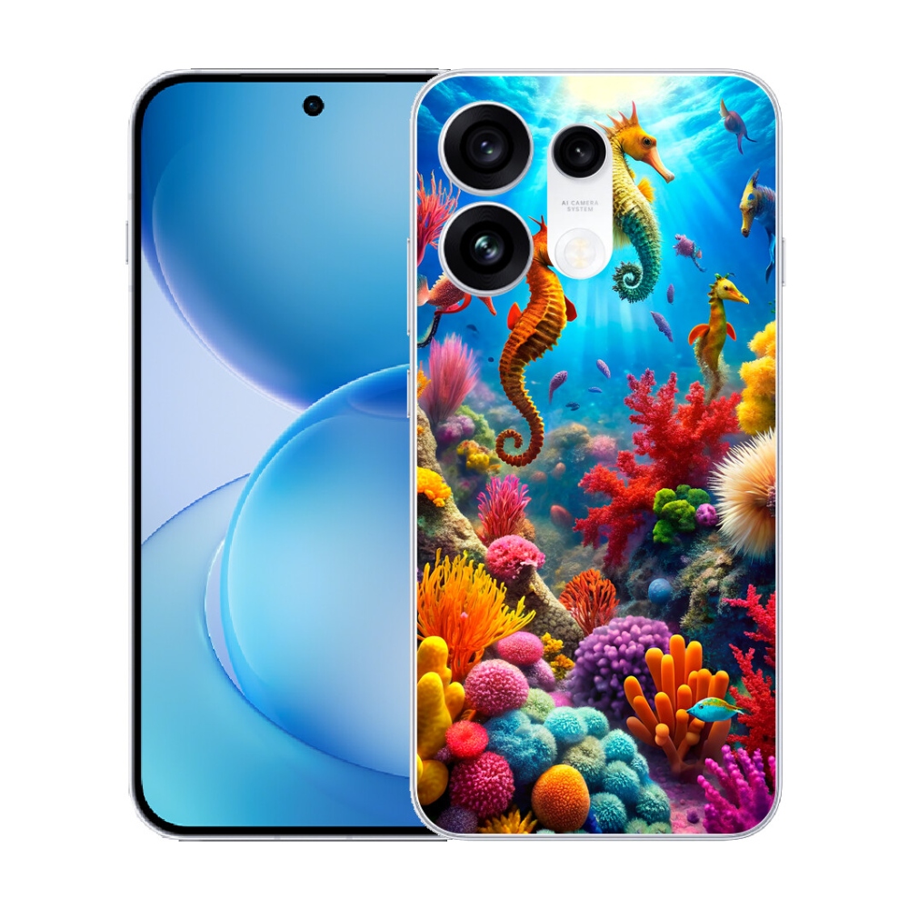 Gélový kryt mmCase na Oppo Reno 16 Pro 5G - morský svet 3