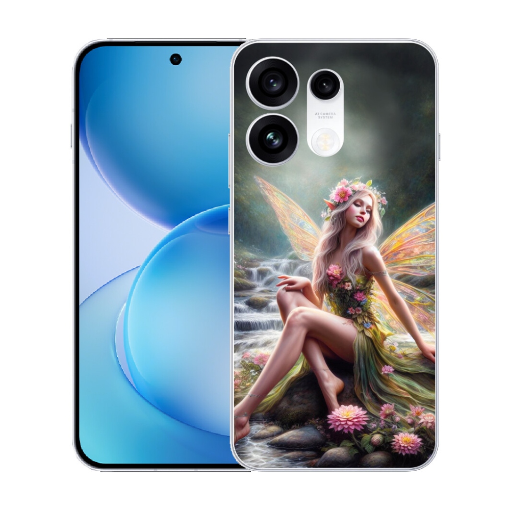 Gélový kryt mmCase na Oppo Reno 16 Pro 5G - motýlia žena 1