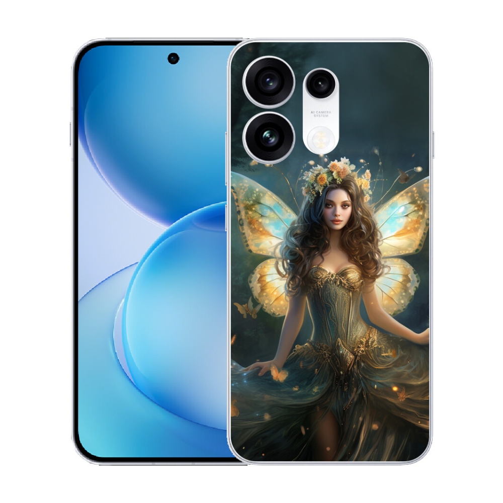 Gélový kryt mmCase na Oppo Reno 16 Pro 5G - motýlia žena