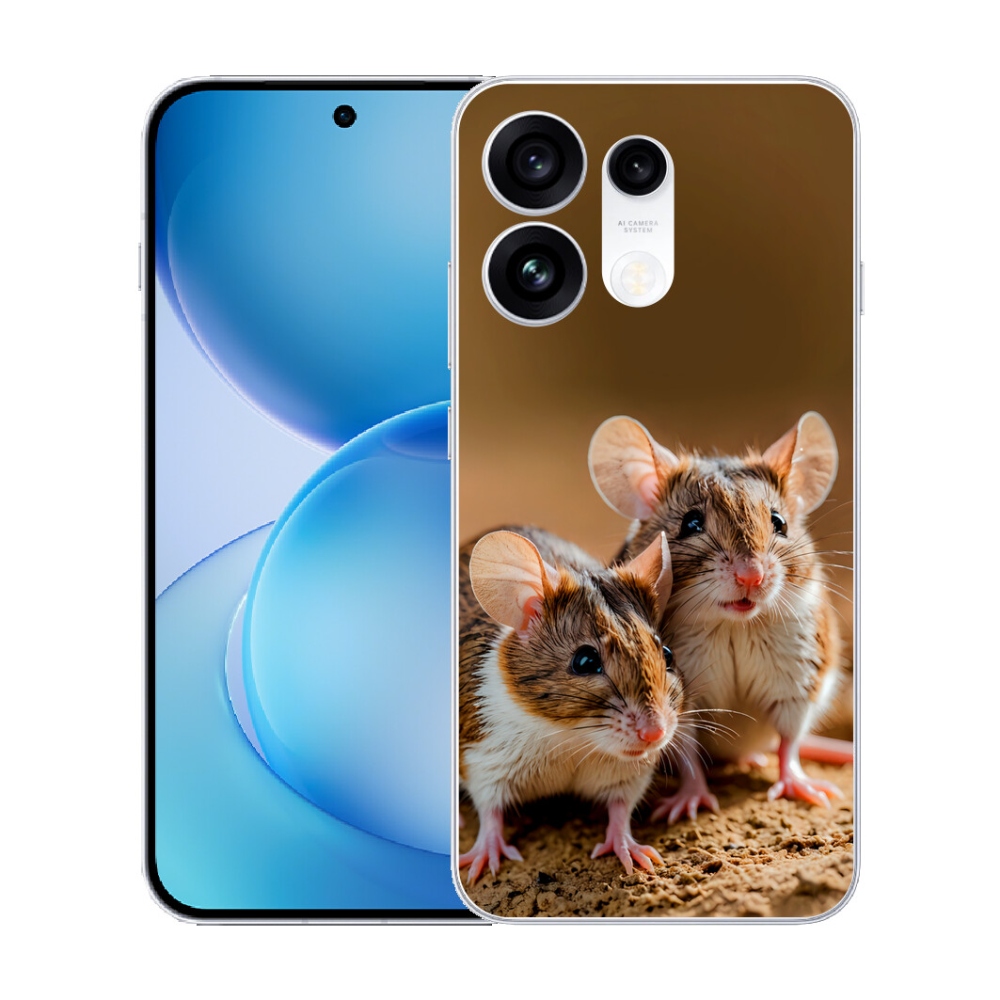 Gélový kryt mmCase na Oppo Reno 16 Pro 5G - myší duo