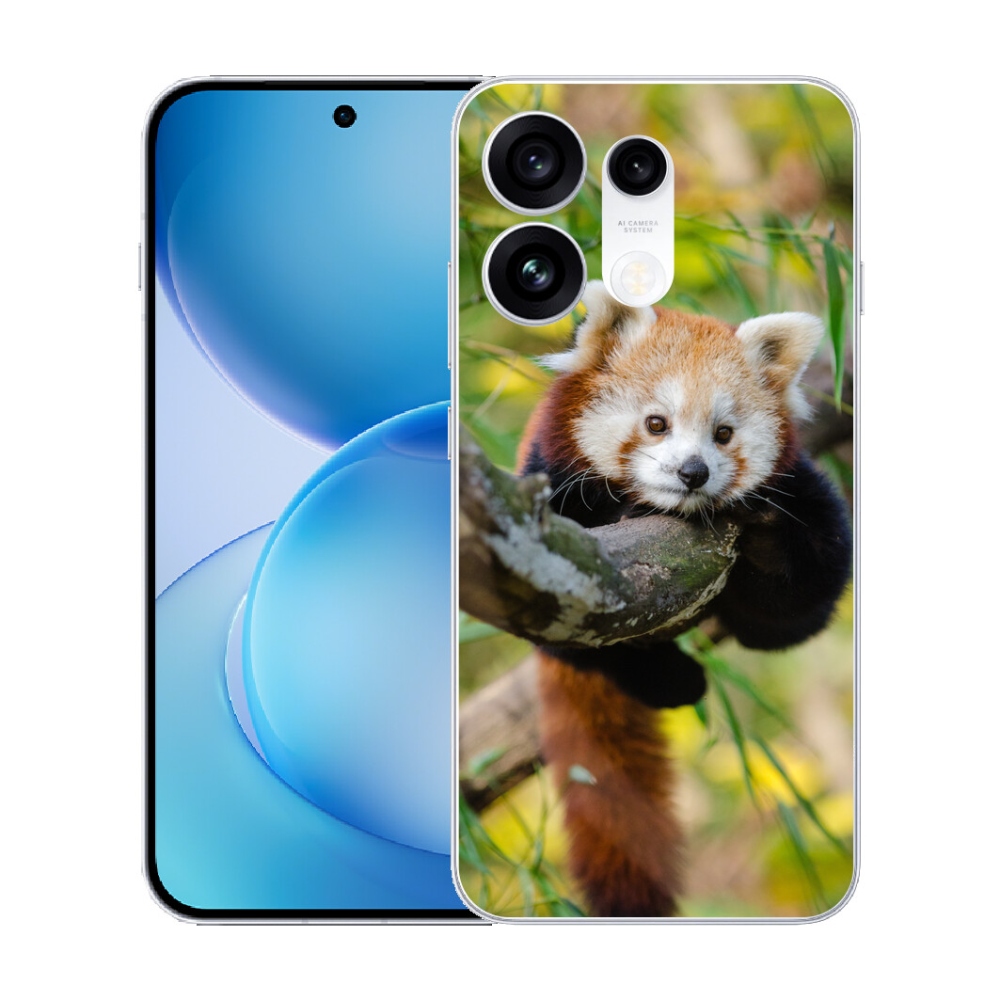 Gélový kryt mmCase na Oppo Reno 16 Pro 5G - panda červená