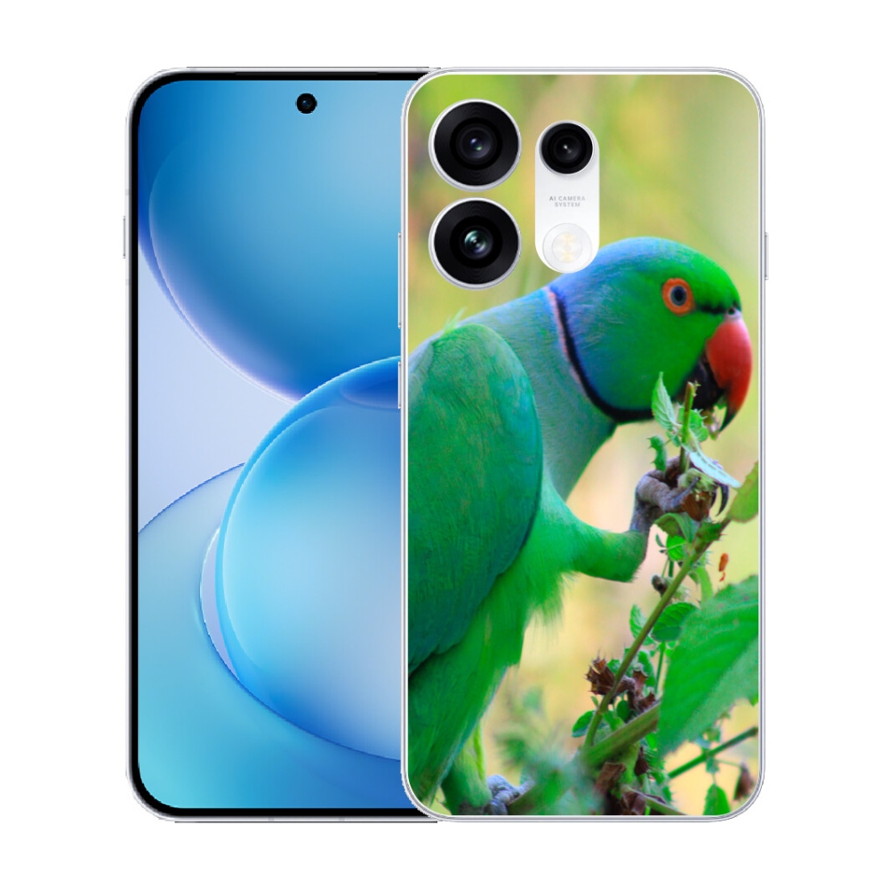 Gélový kryt mmCase na Oppo Reno 16 Pro 5G - papagáj Alexandr