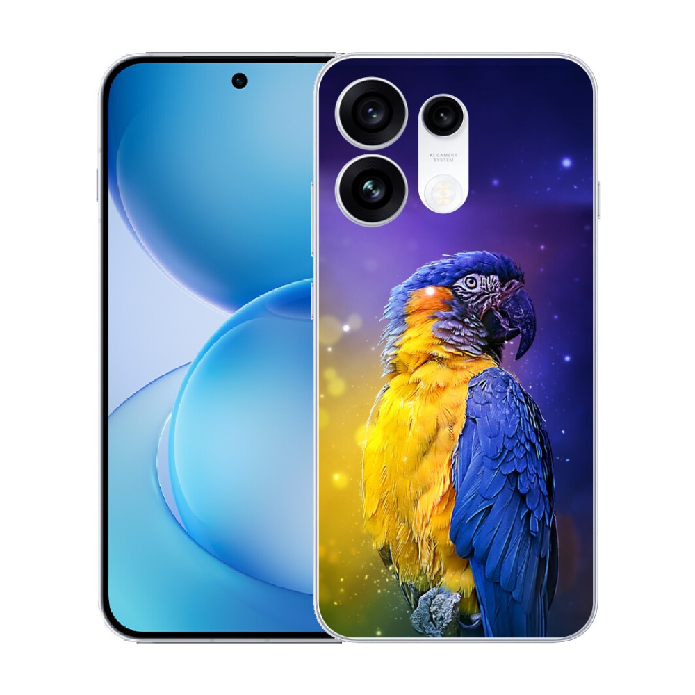 Gélový kryt mmCase na Oppo Reno 16 Pro 5G - papagáj ara 1