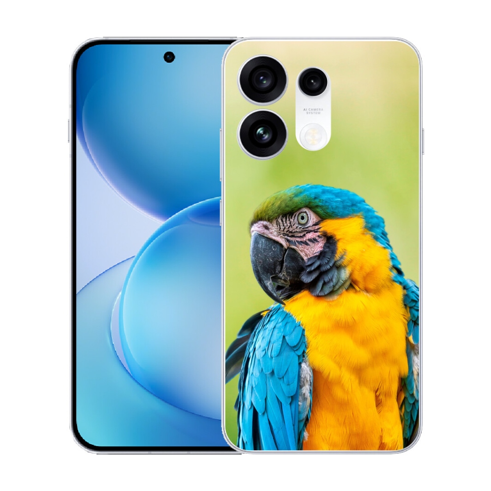 Gélový kryt mmCase na Oppo Reno 16 Pro 5G - papagáj ara 2
