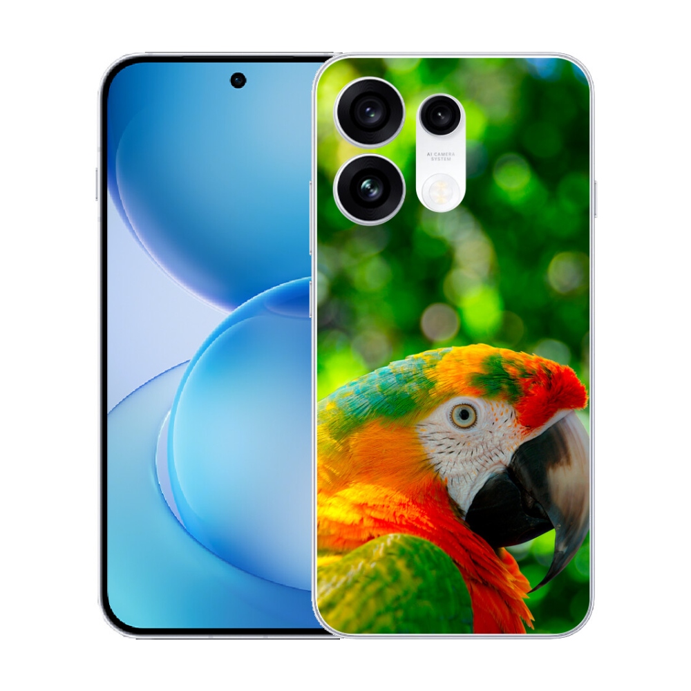 Gélový kryt mmCase na Oppo Reno 16 Pro 5G - papagáj ara 3