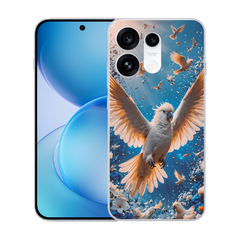 Gélový kryt mmCase na Oppo Reno 16 Pro 5G - papagáj kakadu