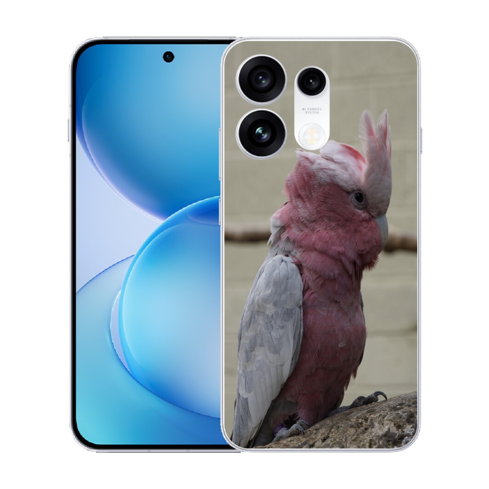 Gélový kryt mmCase na Oppo Reno 16 Pro 5G - papagáj kakadu ružový