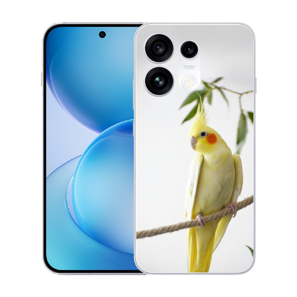 Gélový kryt mmCase na Oppo Reno 16 Pro 5G - papagáj korela chocholatá