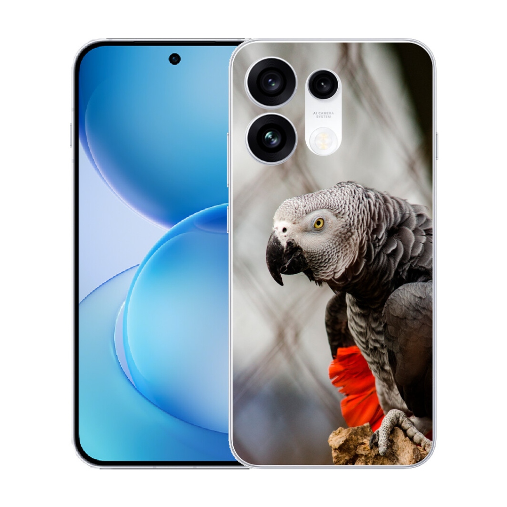 Gélový kryt mmCase na Oppo Reno 16 Pro 5G - papagáj žako 3